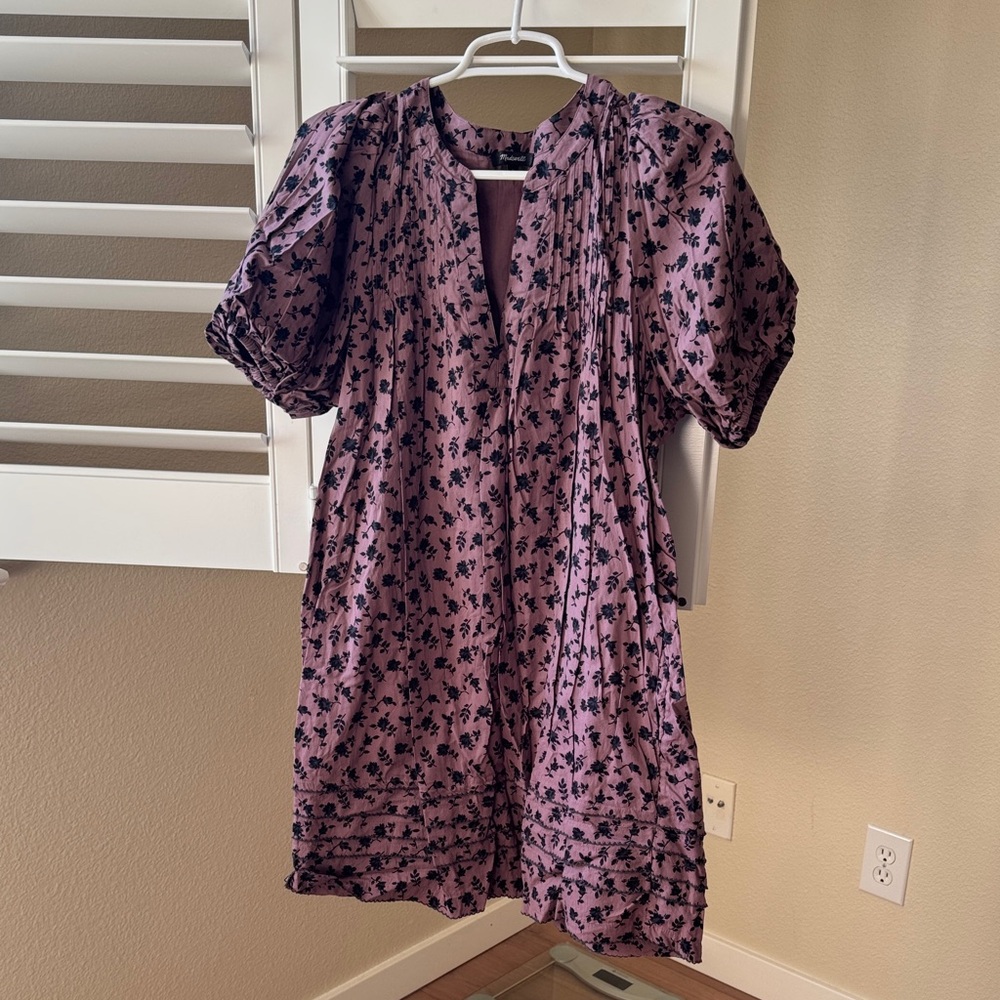Madewell Mauve Floral Blouse